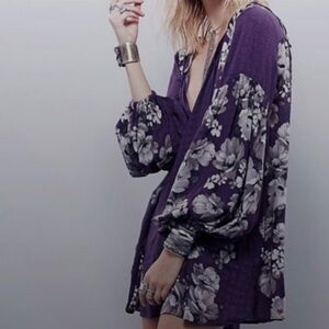 Free People Sunset Boulevard Floral Romper